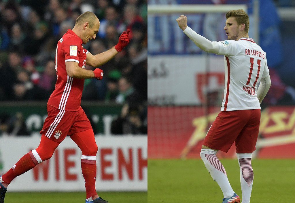 Live betting fans are praising Bayern's Arjen Robben & Leipzig's Timo Werner for impressive forms in Bundesliga Week 18