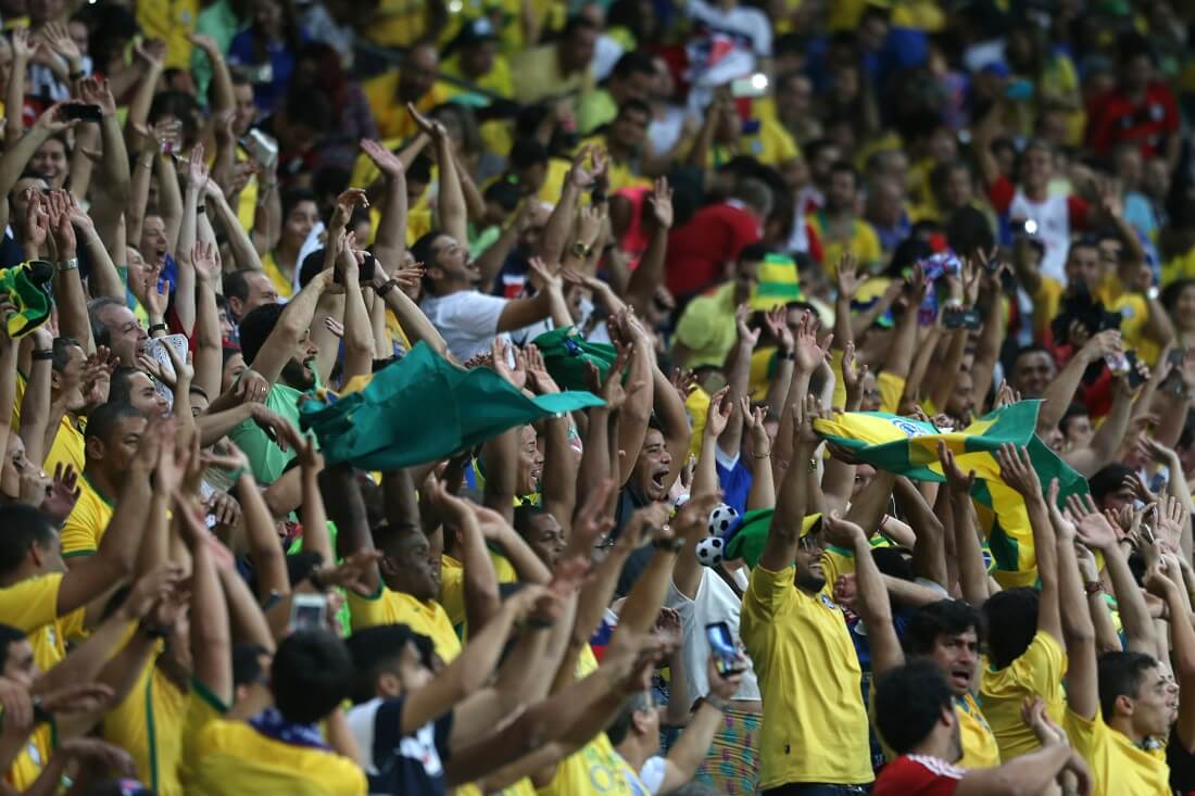 Brazil supporters are delighted that this match is not just an ordinary football games but also a fund raising event