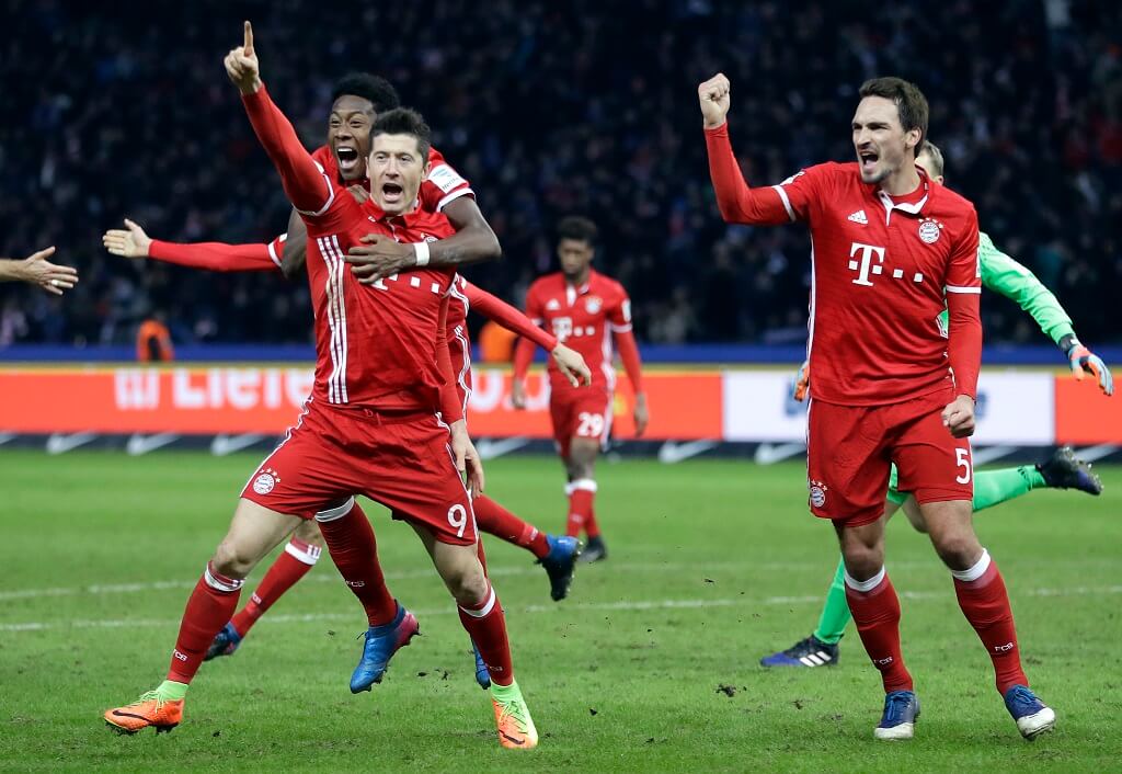 Mobile betting on Bayern continues to be great after the Bavarians toppled Hamburg at the Allianz Arena