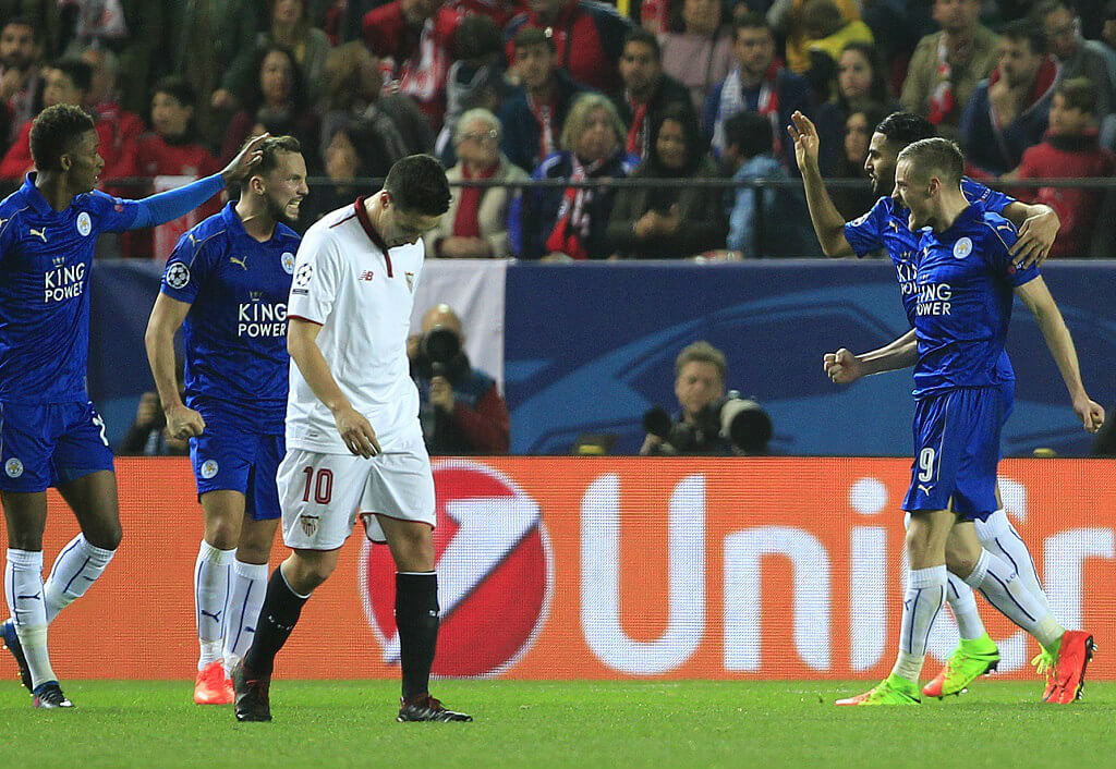 Sports betting fans delighted as Jamie Vardy gifts Leicester City a hugely important away goal against Sevilla
