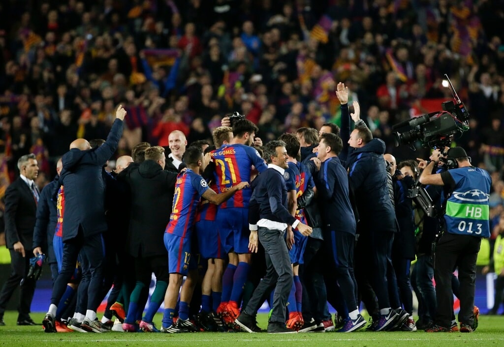 Sergi Roberto's last-gasp strike completes Barcelona's greatest comeback in football games history