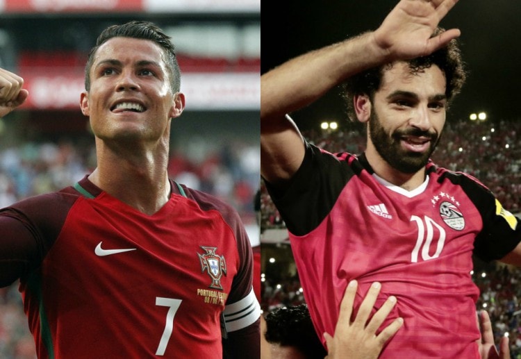 Người hâm mộ cá cược trực tuyến phấn khích khi Cristiano Ronaldo đối đầu với Mohamed Salah trong trận giao hữu quốc tế