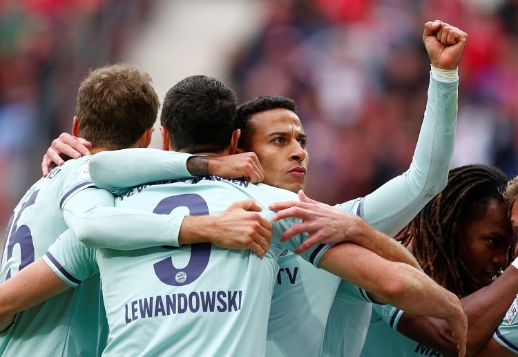 Thiago Alcantara scored and put Bayern Munich in the second spot in the Bundesliga table