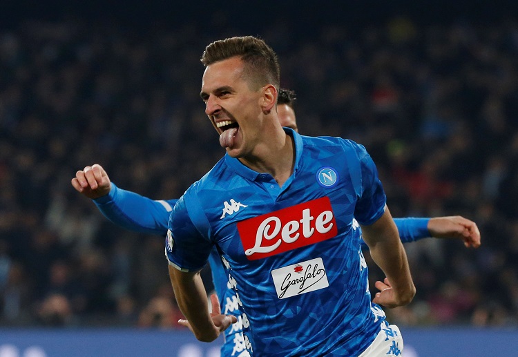 Arkadiusz Milik is expected to step up for Napoli in their Serie A match up against Lazio