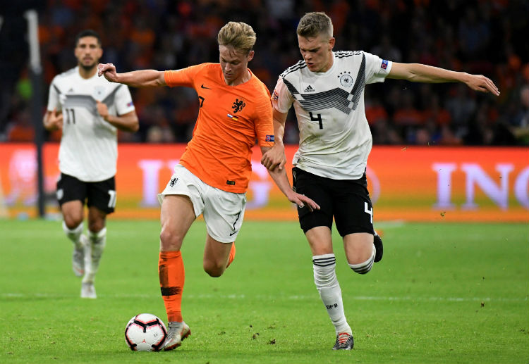 Frenkie de Jong will play in the Euro Qualifiers Netherlands vs Belarus
