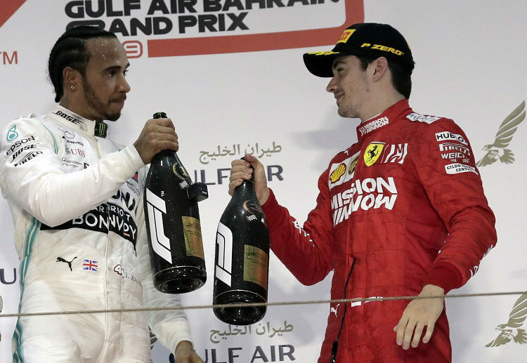 Lewis Hamilton claims Bahrain Grand Prix victory as Charles Leclerc finishes third after engine problems