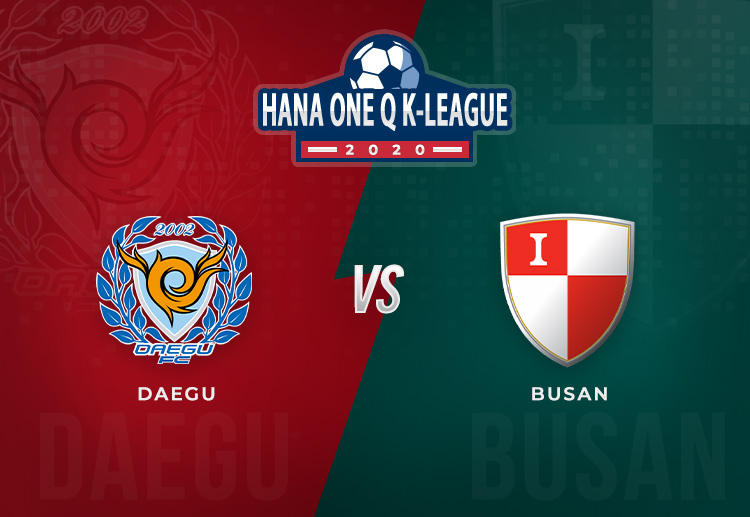 Busan I'Park are up to beat the struggling Daegu in their upcoming K-League weekend clash