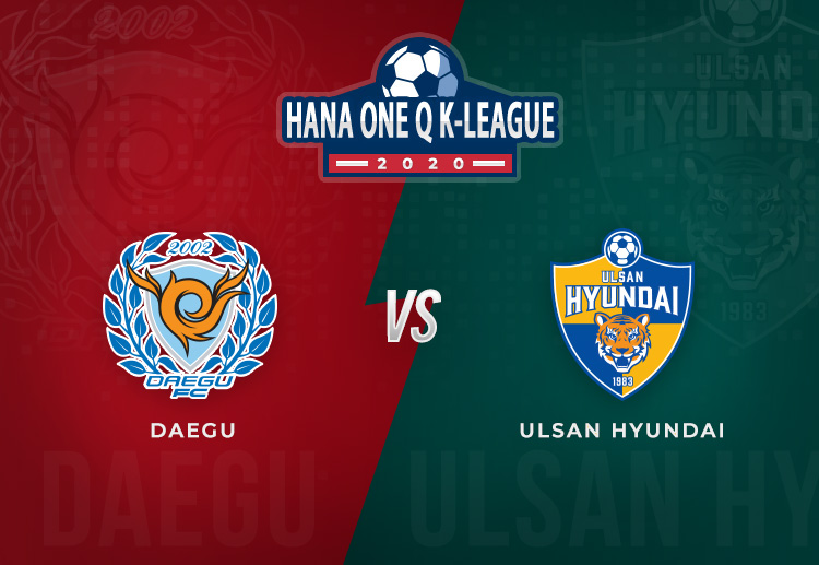 Ulsan Hyundai hope to beat Daegu FC in order to seal the top spot in the K-League table