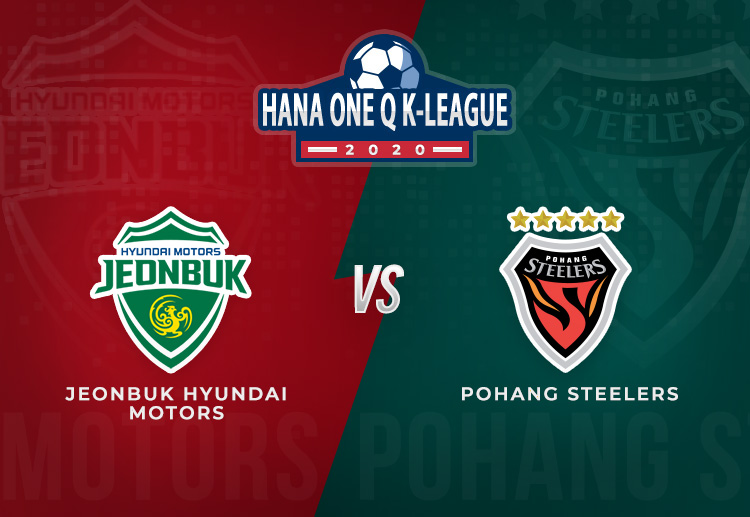 Top K-League teams Jeonbuk Hyundai Motors and Pohang Steelers are set for their rematch at the Jeonju World Cup Stadium