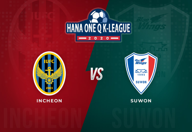 Incheon United will host Suwon Bluewings with both clubs aiming for a win to avoid relegation in K-League