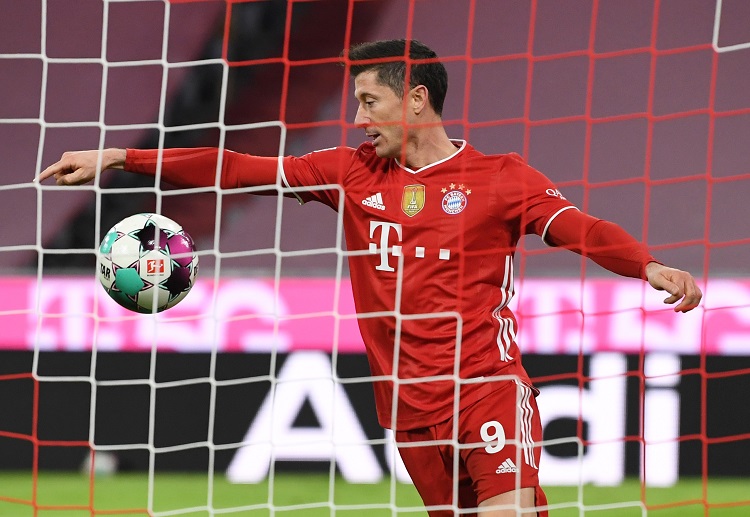 Robert Lewandowski sudah mencetak 31 gol di Bundesliga sejauh ini