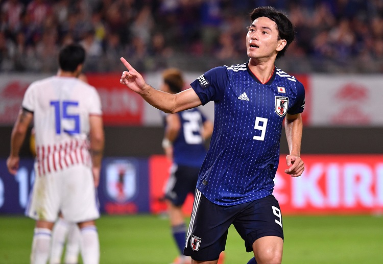 Takumi Minamino is expected to lead Japan in their international friendly clash against South Korea