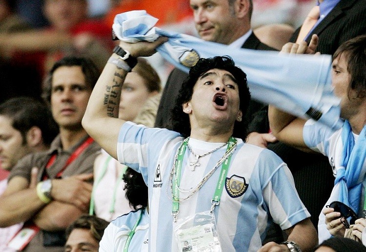 Siêu sao Maradona dẫn dắt Argentina đạt top 4 tại World Cup năm 2010.