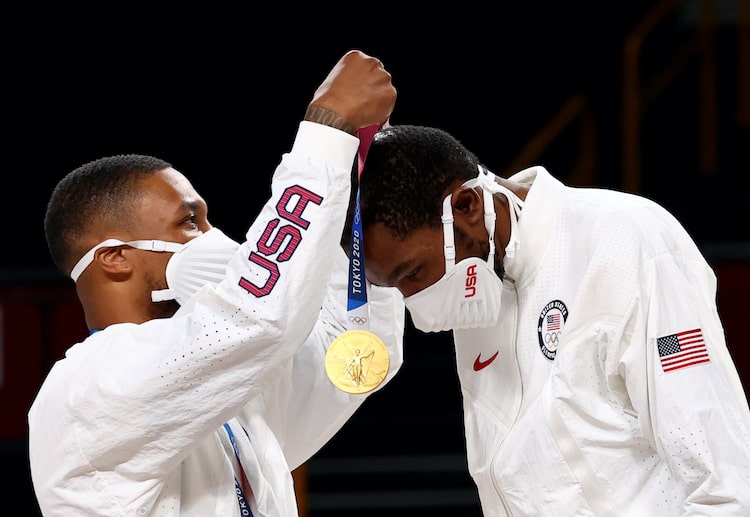 All-time leading scorer Kevin Durant earned his third gold medal with USA in Olympics 2020