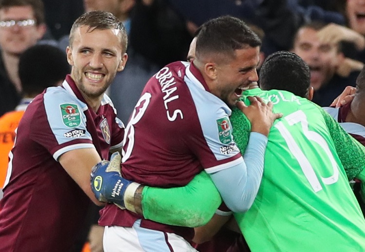 West Ham United advanced to the EFL Cup quarter-finals after beating Manchester City on penalties