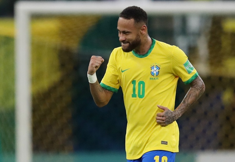 Neymar on fire saat melawan Kolombia di kualifikasi Piala Dunia.