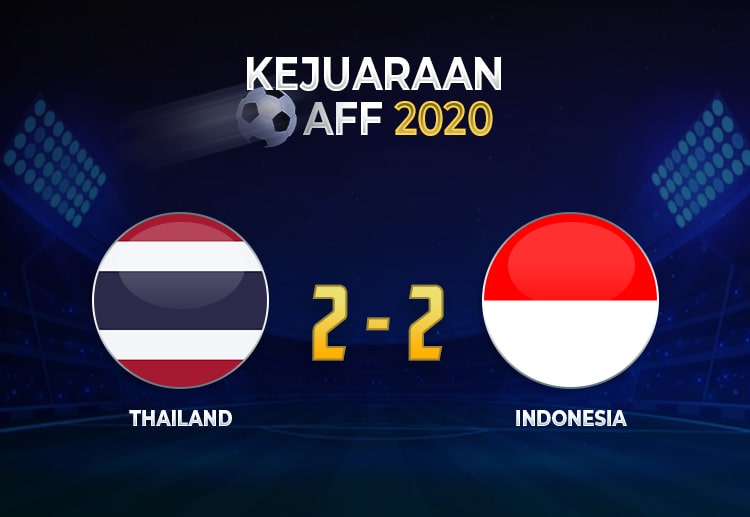 Skor akhir Piala AFF 2020: Thailand 2-2 Indonesia