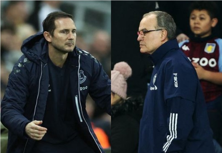 Frank Lampard and Marcelo Bielsa prepare their teams Everton and Leeds United for their Premier League match