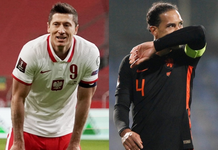 Robert Lewandowski from Poland will meet Virgil van Dijk from the Netherlands in Warsaw for the UEFA Nations League 2022