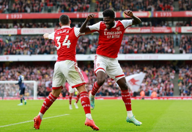 Thomas Partey scored on the 57th minute of Arsenal's 5-0 Premier League win against Nottingham Forest