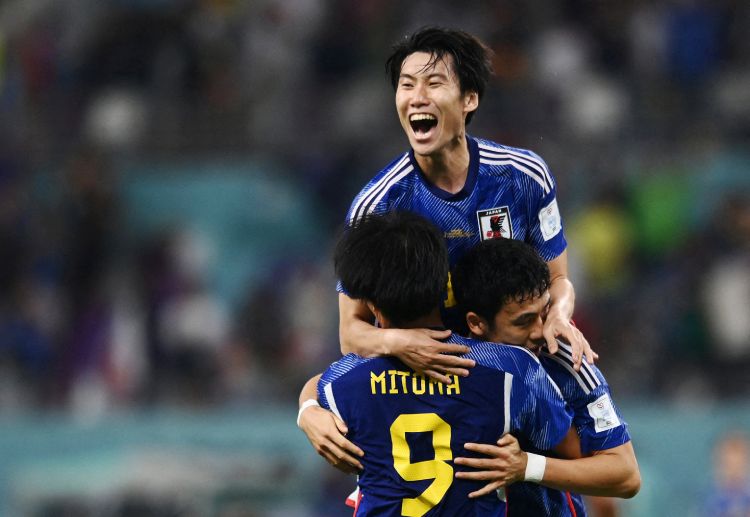 Japan have celebrated victory at Khalifa International Stadium after defeating Germany in the World Cup 2022 group stage
