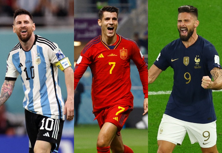 Lionel Messi, Alvaro Morata, and Olivier Giroud have all made an impressive World Cup 2022 run so far