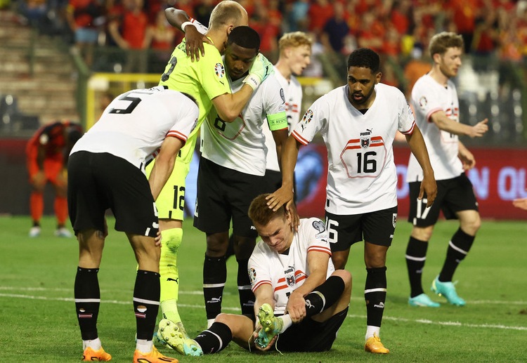 Sau 3 trận đấu vòng loại Euro 2024, Áo đang dẫn đầu với 7 điểm