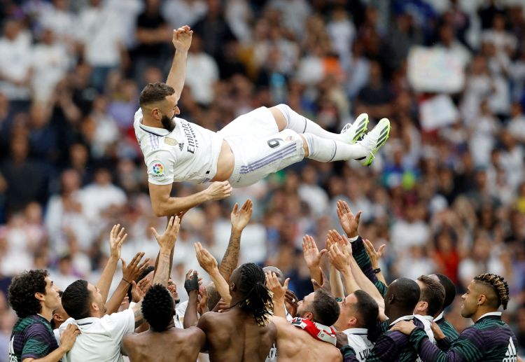 Karim Benzema scored a goal in Real Madrid's last match for La Liga this season