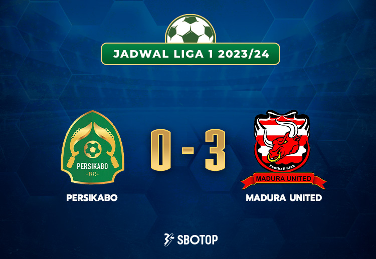 Skor akhir Liga 1: Persikabo 1973 0-3 Madura United