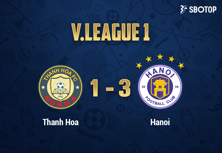 Hà Nội đánh bại Thanh Hóa với tỉ số 3-1 ở giai đoạn 2 V League