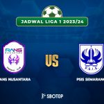 Taruhan Liga 1: RANS Nusantara FC vs PSIS Semarang