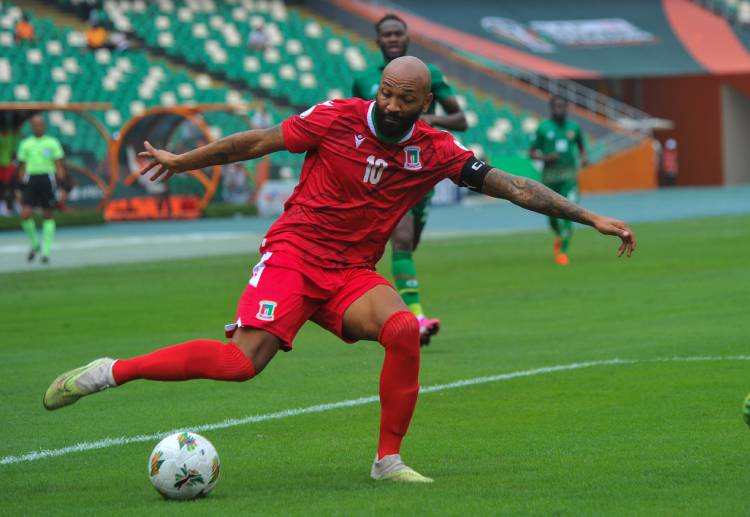 Emilio Nsue scored a hat-trick in Equatorial Guinea's match against Guinea-Bissau