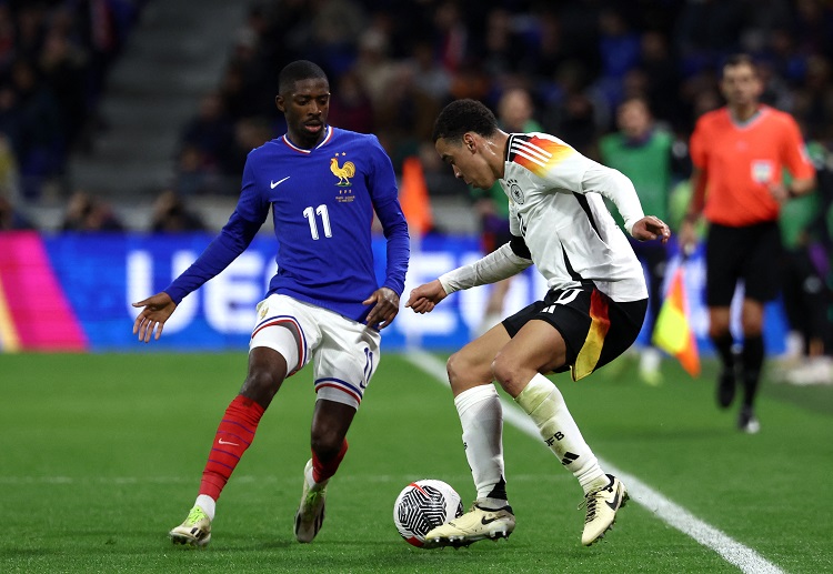 Ousmane Dembele almost scored for France during their international friendly versus Germany