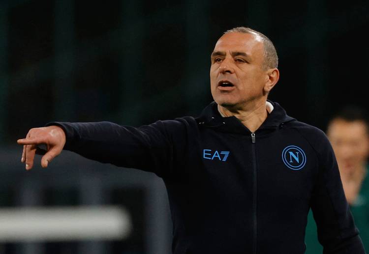 프란체스코 칼초나 감독은 나폴리의 세리에A 시즌을 4강으로 마치려 한다.